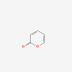 molecular formula C5H4O2 B1207430 2H-Pyran-2-one CAS No. 504-31-4