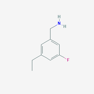 molecular formula C9H12FN B12074367 3-Ethyl-5-fluoro-benzylamine 