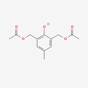 molecular formula C13H16O5 B12074377 (2-Hydroxy-5-methyl-1,3-phenylene)bis(methylene) diacetate 