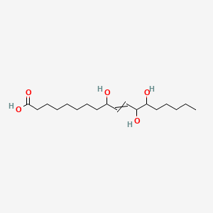 molecular formula C18H34O5 B1207438 9,12,13-Trihydroxyoctadec-10-enoic acid 