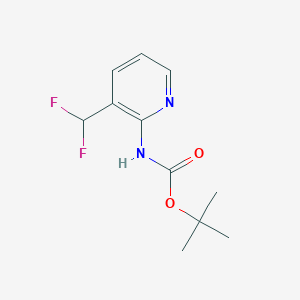 molecular formula C11H14F2N2O2 B12074385 tert-Butyl N-[3-(difluoromethyl)-2-pyridyl]carbamate CAS No. 1816284-42-0