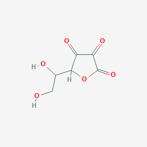 molecular formula C6H6O6 B1207439 5-(1,2-Dihydroxyethyl)oxolane-2,3,4-trione CAS No. 7723-73-1