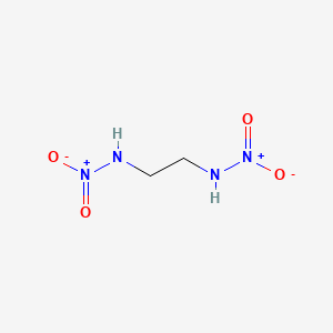 molecular formula C2H6N4O4 B1207443 N,N'-Dinitroethylenediamine CAS No. 505-71-5