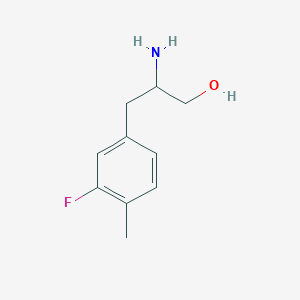 molecular formula C10H14FNO B12074438 2-Amino-3-(3-fluoro-4-methylphenyl)propan-1-ol 