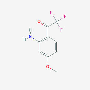 molecular formula C9H8F3NO2 B12074485 2'-Amino-4'-methoxy-2,2,2-trifluoroacetophenone CAS No. 1448858-65-8