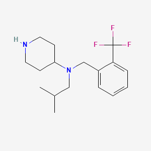 N-Isobutyl-N-(2-(trifluoromethyl)benzyl)piperidin-4-amine