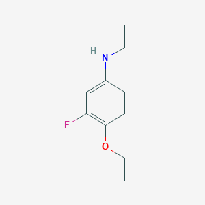 molecular formula C10H14FNO B12074695 4-ethoxy-N-ethyl-3-fluoroaniline 