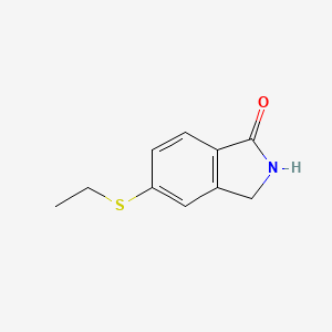 molecular formula C10H11NOS B12074722 5-(Ethylthio)isoindolin-1-one 