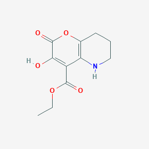 Ethyl 3-hydroxy-2-oxo-5,6,7,8-tetrahydro-2H-pyrano[3,2-B]pyridine-4-carboxylate