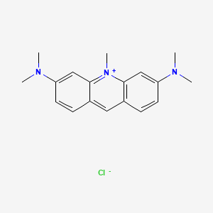 molecular formula C18H22ClN3 B1207476 3,6-Bis(dimethylamino)-10-methylacridinium chloride CAS No. 20195-94-2