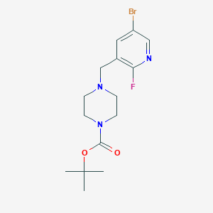 tert-Butyl 4-((5-bromo-2-fluoropyridin-3-yl)methyl)piperazine-1-carboxylate