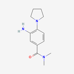 3-Amino-N,N-dimethyl-4-(pyrrolidin-1-YL)benzamide