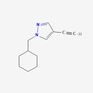 molecular formula C12H16N2 B12074823 1-(cyclohexylmethyl)-4-ethynyl-1H-pyrazole 