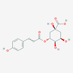 molecular formula C16H18O8 B1207483 5-p-Coumaroylquinic acid 