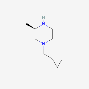 (3R)-1-(cyclopropylmethyl)-3-methylpiperazine