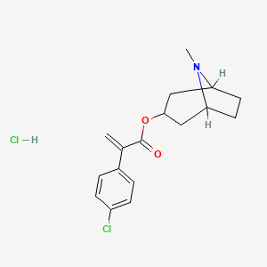 molecular formula C17H21Cl2NO2 B1207494 3-Tropanyl 2-(p-chlorophenyl)acrylate hydrochloride CAS No. 6746-91-4