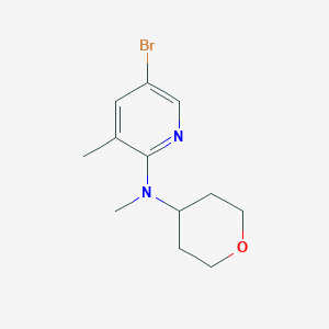 5-Bromo-N,3-dimethyl-N-(oxan-4-yl)pyridin-2-amine