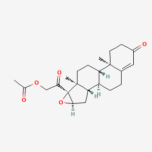molecular formula C23H30O5 B1207496 Epoxideoxycorticosterone acetate CAS No. 21853-83-8