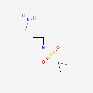 [1-(Cyclopropanesulfonyl)azetidin-3-yl]methanamine