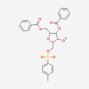 [3-Benzoyloxy-4-hydroxy-5-[(4-methylphenyl)sulfonyloxymethyl]oxolan-2-yl]methyl benzoate