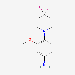 4-(4,4-Difluoropiperidin-1-yl)-3-methoxyaniline