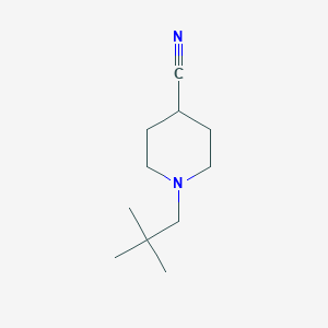 molecular formula C11H20N2 B12075012 1-Neopentylpiperidine-4-carbonitrile 