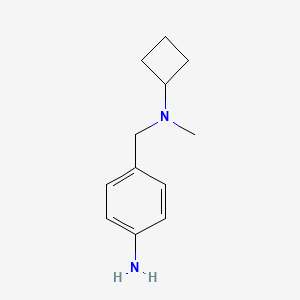 molecular formula C12H18N2 B12075023 4-{[Cyclobutyl(methyl)amino]methyl}aniline 