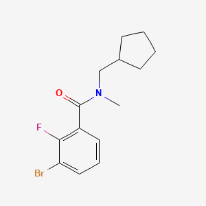 3-Bromo-N-cyclopentylmethyl-2-fluoro-N-methyl-benzamide