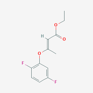 3-(2,5-Difluoro-phenoxy)-but-2-enoic acid ethyl ester