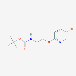 molecular formula C12H17BrN2O3 B12075038 [2-(5-Bromo-pyridin-2-yloxy)-ethyl]-carbamic acid tert-butyl ester 