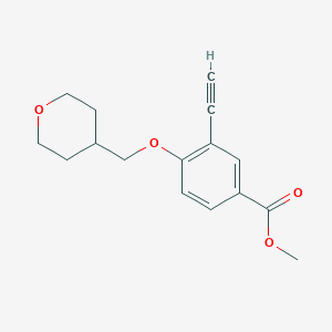 Methyl 3-ethynyl-4-((tetrahydro-2H-pyran-4-yl)methoxy)benzoate