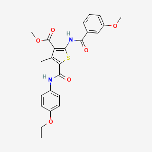 Methyl 5-((4-ethoxyphenyl)carbamoyl)-2-(3-methoxybenzamido)-4-methylthiophene-3-carboxylate