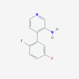 molecular formula C11H8F2N2 B12075087 4-(2,5-Difluorophenyl)pyridin-3-amine 