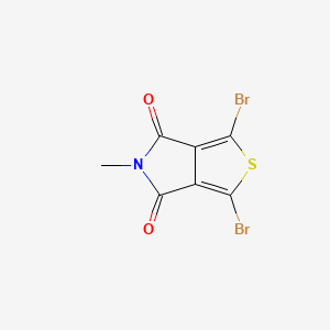 molecular formula C7H3Br2NO2S B12075099 4H-Thieno[3,4-c]pyrrole-4,6(5H)-dione, 1,3-dibromo-5-methyl- CAS No. 1353649-89-4