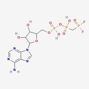 5'-Adenylic acid monoanhydride with (difluorophosphonomethyl) phosphonic acid