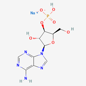 Sodium (2R,3R,4R,5R)-2-(6-aminopurin-9-YL)-5-(hydroxymethyl)-4-(hydroxy-oxido-phosphoryl)oxy-oxolan-3-OL