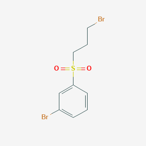 molecular formula C9H10Br2O2S B12075155 1-Bromo-3-(3-bromopropanesulfonyl)benzene 