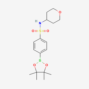 n-(Tetrahydro-2h-pyran-4-yl)-4-(4,4,5,5-tetramethyl-1,3,2-dioxaborolan-2-yl)benzenesulfonamide