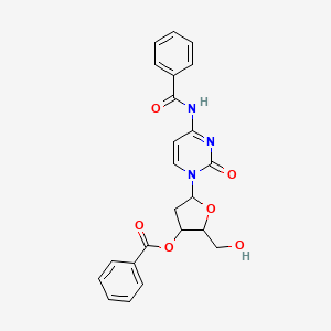 5-(4-Benzamido-2-oxo-1,2-dihydropyrimidin-1-yl)-2-(hydroxymethyl)oxolan-3-yl benzoate