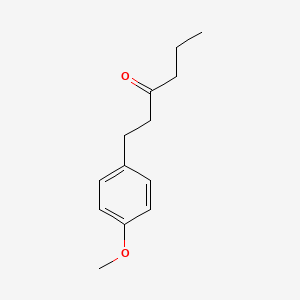 molecular formula C13H18O2 B12075231 3-Hexanone,1-(4-methoxyphenyl)- 