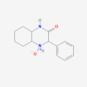 molecular formula C14H18N2O2 B12075235 4-oxido-3-phenyl-3,4,4a,5,6,7,8,8a-octahydro-1H-quinoxalin-4-ium-2-one 