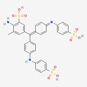 molecular formula C32H27N3O9S3 B1207525 Acid Blue 22 free acid CAS No. 87099-13-6