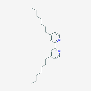 molecular formula C24H36N2 B12075324 4,4'-Diheptyl-2,2'-bipyridine CAS No. 71071-44-8