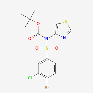 tert-Butyl ((4-bromo-3-chlorophenyl)sulfonyl)(thiazol-4-yl)carbamate