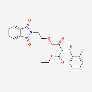 Ethyl 2-(2-chlorobenzylidene)-4-(2-(1,3-dioxoisoindolin-2-yl)ethoxy)-3-oxobutanoate