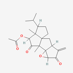 molecular formula C22H28O5 B1207540 毛盖菌素 CAS No. 97315-00-9