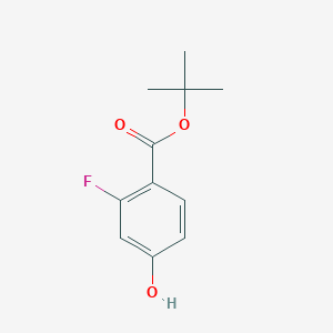 molecular formula C11H13FO3 B12075410 tert-Butyl 2-fluoro-4-hydroxybenzoate 