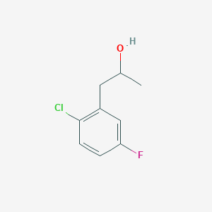 molecular formula C9H10ClFO B12075424 1-(2-Chloro-5-fluorophenyl)propan-2-ol 