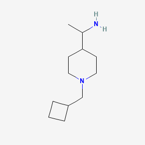 1-[1-(Cyclobutylmethyl)piperidin-4-yl]ethan-1-amine