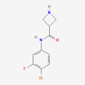 molecular formula C10H10BrFN2O B12075464 N-(4-bromo-3-fluorophenyl)azetidine-3-carboxamide 